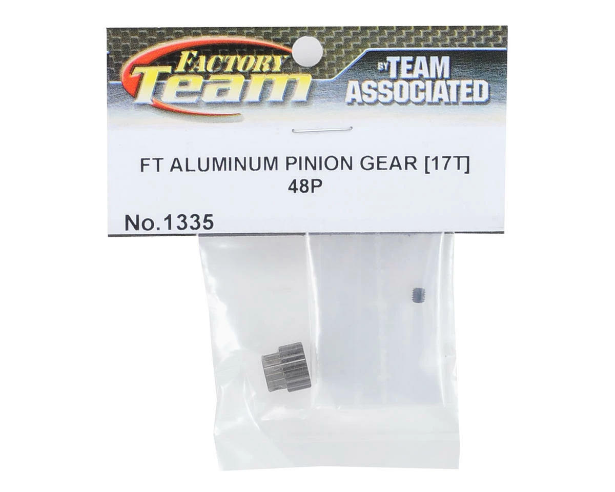 Team Associated Factory Team Aluminum 48P Pinion Gear (3.17mm Bore) (17T) - Image 2