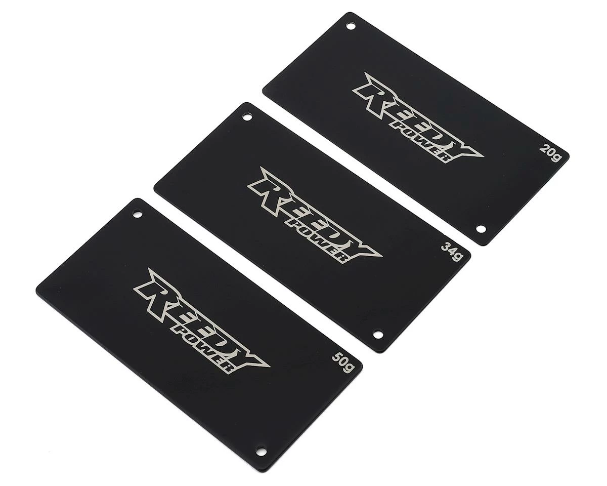 Reedy Steel Shorty LiPo Battery Weight Set (20g, 34g, 50g)