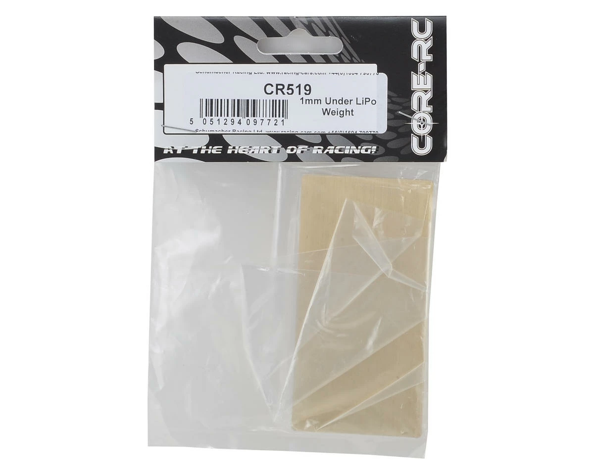 Core RC Brass Under LiPo Plate Weight (35g) - Image 2