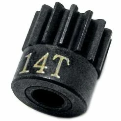 Hot Racing Rdened Steel Pinion 48P 14T 1/8 Bore