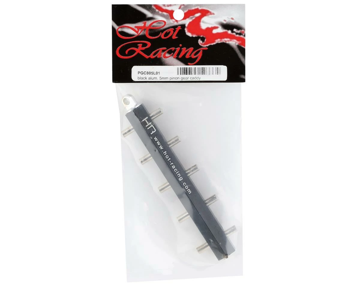 Hot Racing Aluminum 5mm Pinon Gear Caddy (Black) - Image 2