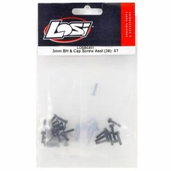 LOSI 3mm Button & Cap Head Screw Assortment (38) (5IVE-T)