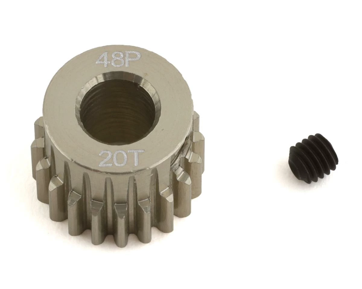 Protek RC 48P Lightweight Hard Anodized Aluminum Pinion Gear (5.0mm Bore) (20T)