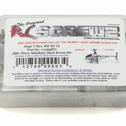 RC Screwz Align T-Rex 450 SE V2 Stainless Steel Screw Kit