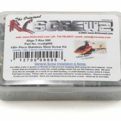 RC Screwz Align T-Rex 500 Electric Stainless Steel Screw Kit