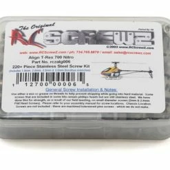 RC Screwz Align T-Rex 700 Nitro Stainless Steel Screw Kit
