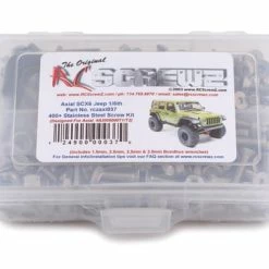 RC Screwz Axial SCX6 1/6th Stainless Steel Screw Kit (AXI05000T)