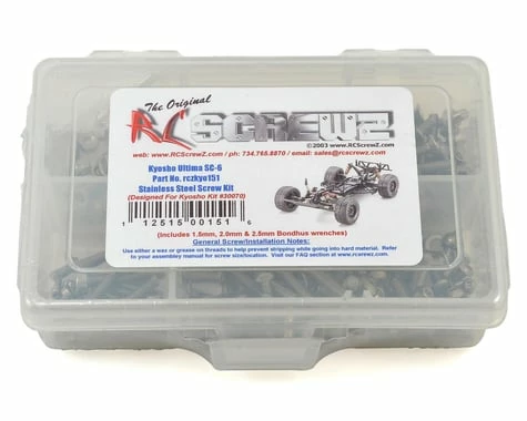 RC Screwz Kyosho Ultima SC6 Stainless Steel Screw Kit