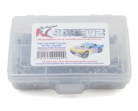 RC Screwz Team Losi 22 SCT 3.0 2wd Stainless Steel Screw Kit