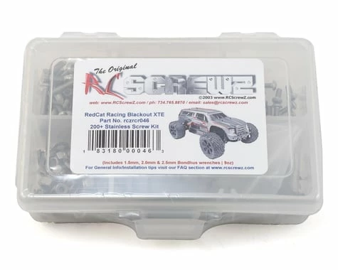 RC Screwz DCat Racing Blackout XTE RTR/Pro Stainless Steel Screw Kit