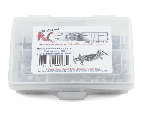 RC Screwz Dcat Racing Gen 8 P.A.C.K. Stainless Steel Screw Kit RCZRCR066