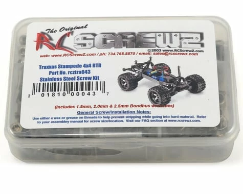 RC Screwz Traxxas Stampede VXL 4x4 Stainless Steel Screw Kit