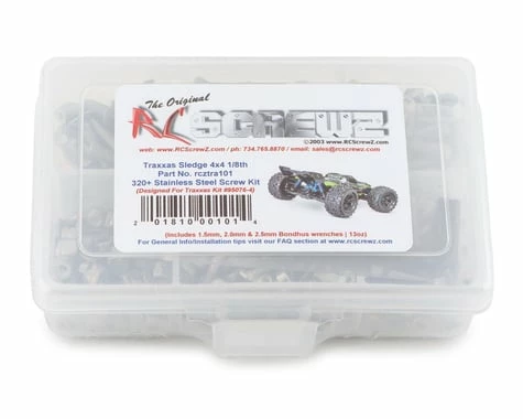 RC Screwz Traxxas Sledge 4x4 Stainless Steel Screw Kit