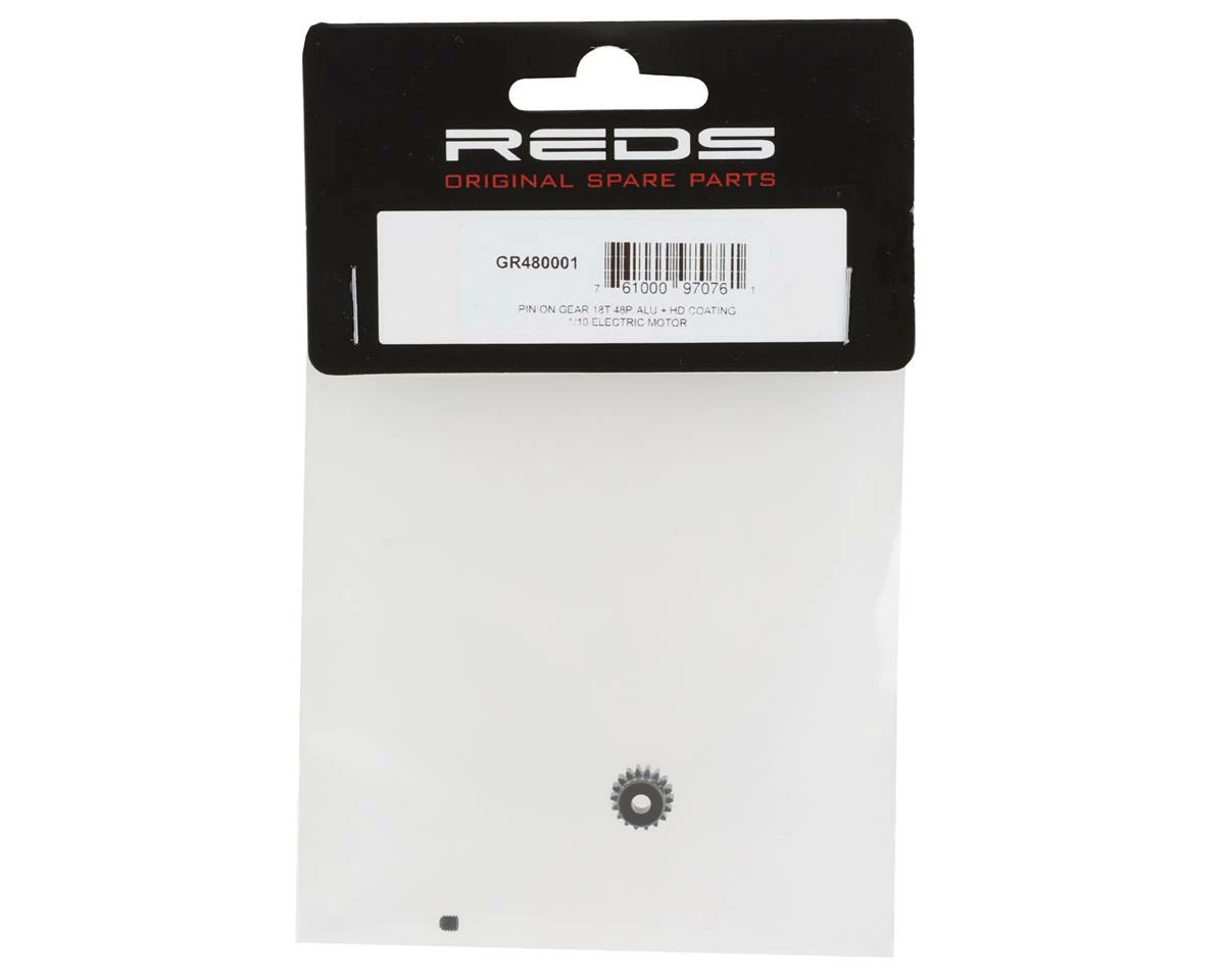 REDS Hard Coated 48P Aluminum Pinion Gear (18T) - Image 2