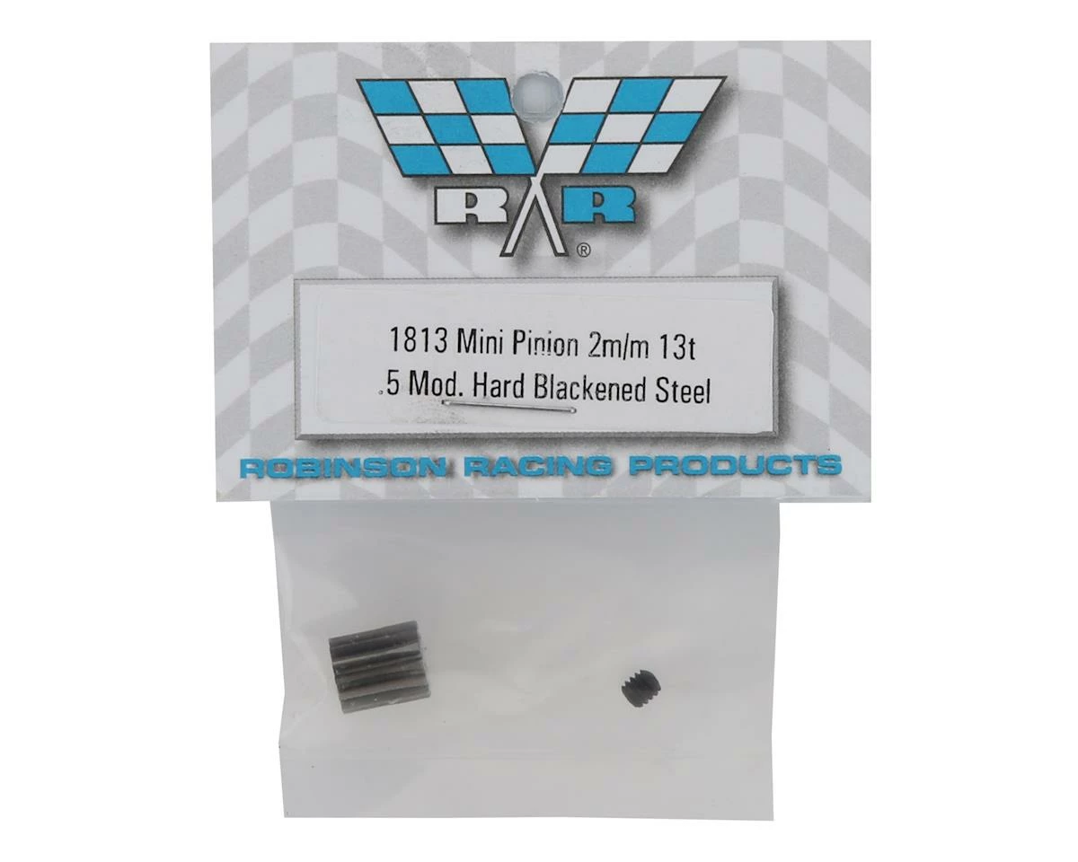 Robinson Racing Mini 8IGHT .5 Mod Hardened Steel Mini Pinion (2mm Bore) (13T) - Image 2
