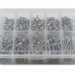 Samix Stainless Steel M3 Screw Set W/Plastic Box (300) (Cap Head)