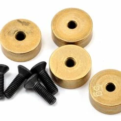Serpent Brass Round Chassis Weight Set (4) (5g Ea)