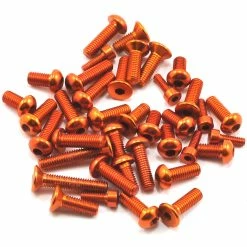 Serpent 748 Top/Side Aluminum Screw Set (Orange) (38)