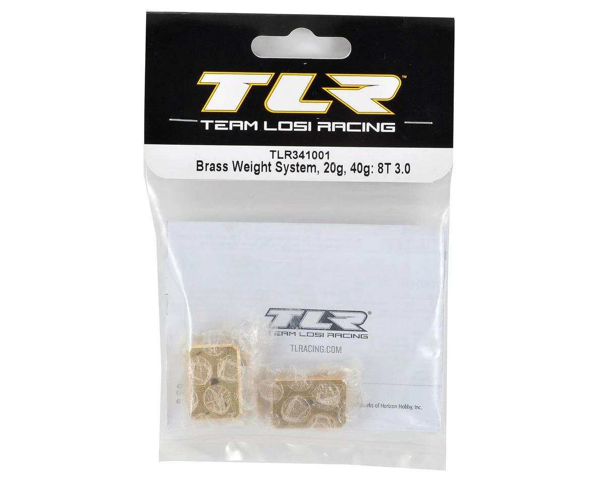 Team Losi Racing Brass Weight System (20g + 40g) (8IGHT-T 3.0) - Image 2