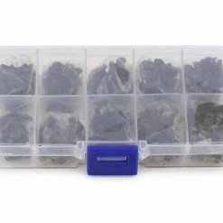 YEAH RACING 3mm Carbon Steel Screw Set W/Case (300) (Flat Head/Button Head)